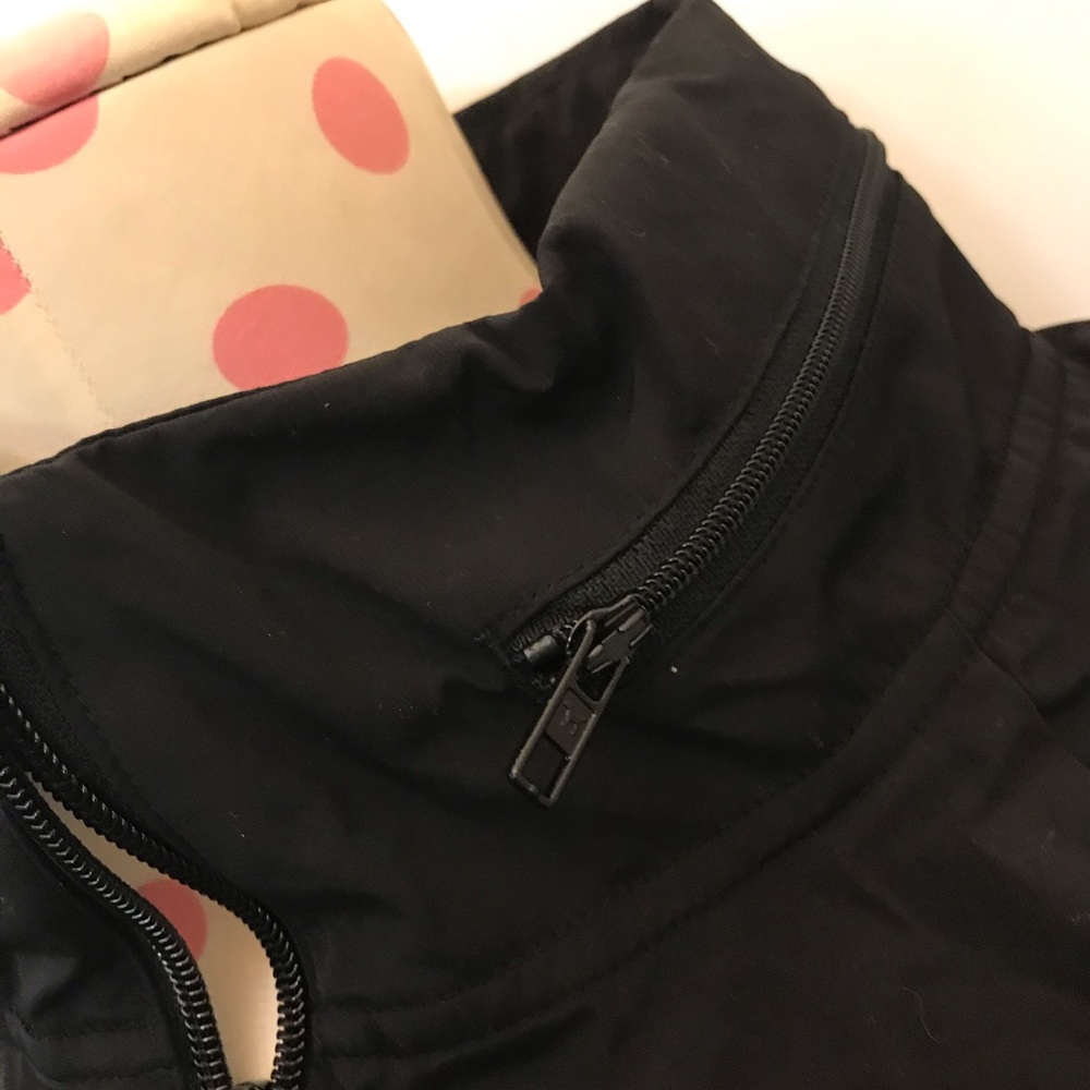 NEW💗VS PINK BLACK MOCK NECK HOODED FULLZIP ANORAK - Picture 12 of 16